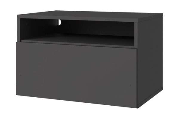 Cabinet Oscar Line 60x40x40 cm, with drawer and shelf, anthracite