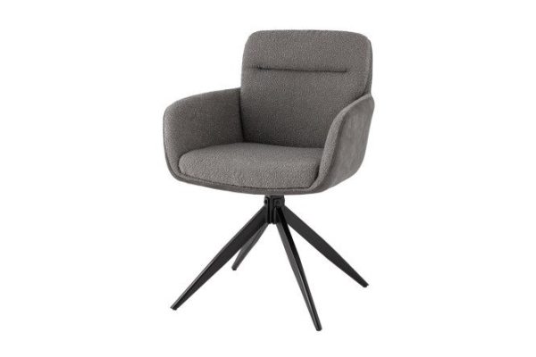 Waldo swivel dining chair with armrests 60x87x66.5 cm