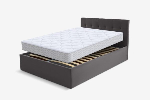 Costa bed complete with MILDEX Smart Dream mattress, gray 180x200 cm