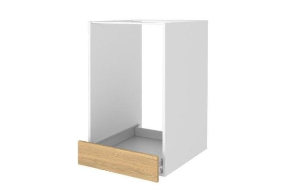 Front of the floor-standing cabinet for the Amika oven, 44.6x11.6 cm, Halifax oak color
