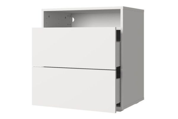 Cabinet with two drawers and shelf Oscar 60x64 with push to open