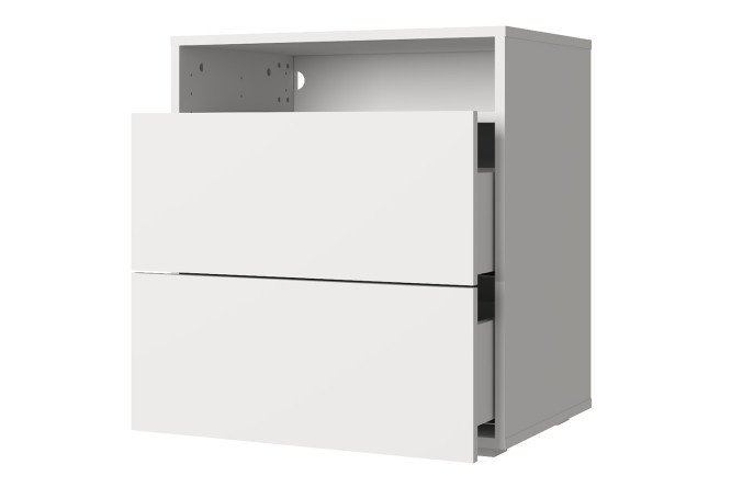 Cabinet with two drawers and shelf Oscar 60x64 with push to open