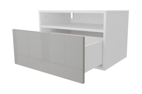 v61nfdr8elokc9lwonvk27m9bcr0iou2.jpg Cabinet with shelf and drawer Oscar Amika 60x40 with door closer, white / dusty gray gloss