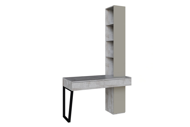 Porto desk with combined cabinet