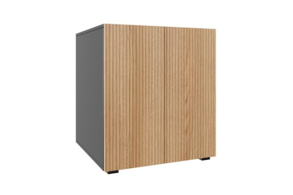 Children's chest of drawers Oscar Amelie mini 60x66x39.6 cm, anthracite, Canadian oak
