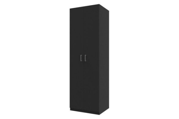 Wardrobe 2-door Oscar Line 75x236 cm black