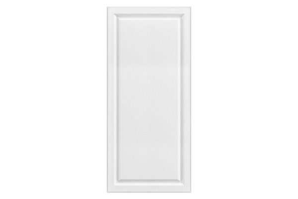 Decorative panel Aurora for half-column 57.6x132 cm, color white snow soft