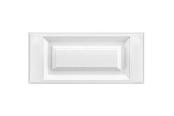 Aurora front of a low cabinet drawer 39.6x17.6 cm, white snow soft color