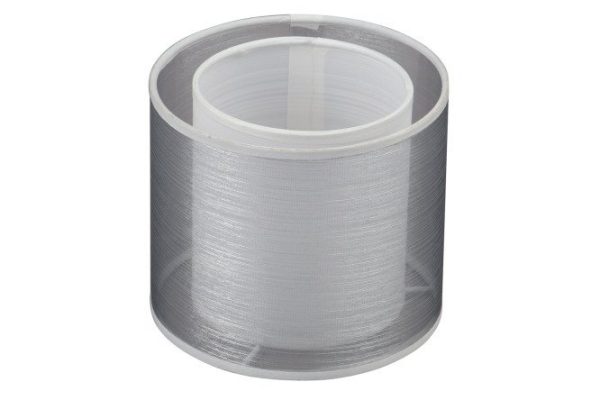 Double lampshade VITALUCE VL0478P cylindrical E14, Textile