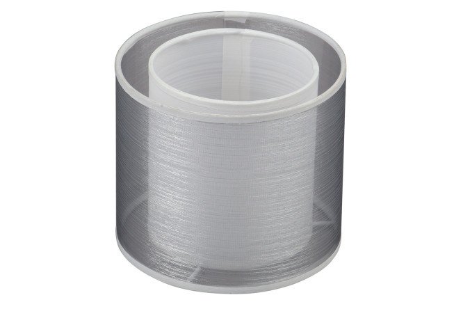 Double lampshade VITALUCE VL0478P cylindrical E14, Textile