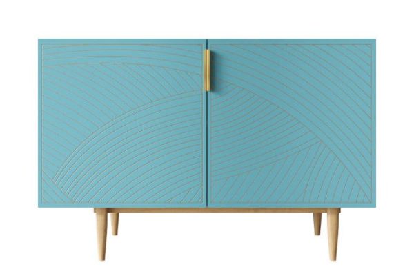 Line chest of drawers with 2 doors