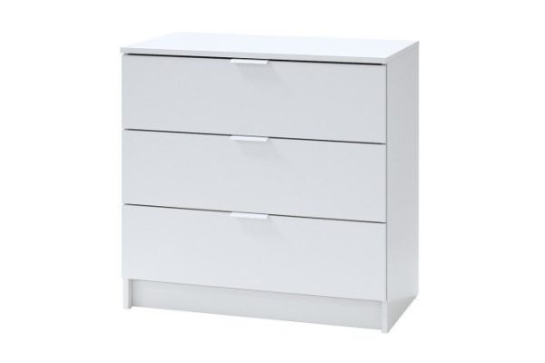 Chest of drawers with 3 drawers Loft white