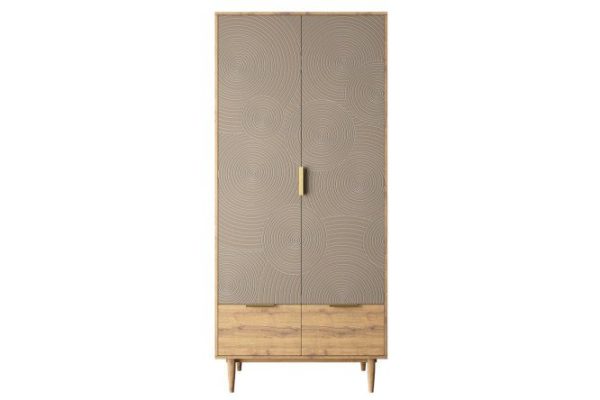 Wardrobe 2 doors Line with drawer