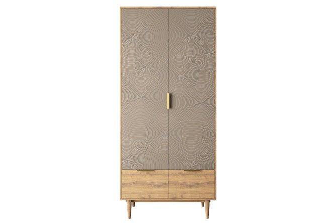 Wardrobe 2 doors Line with drawer