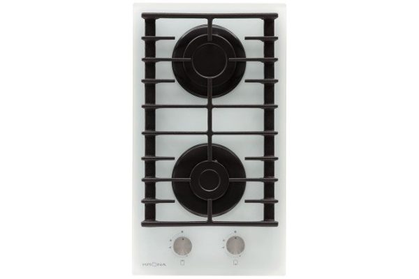 Gas hob KRONAsteel Hagel 30 WH KRGH19, white 29 cm