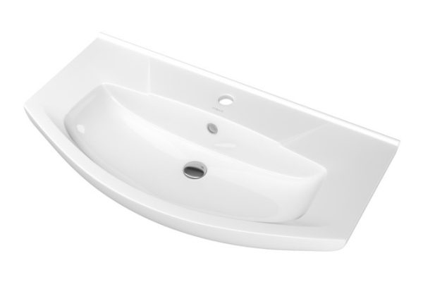 Sink Elegance 85 Semi-recessed, 87.5x14.5x45.5 cm