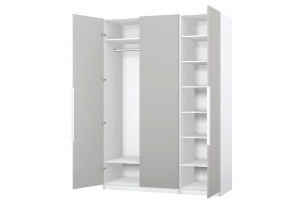 vnbsa4fsctybumksy4hy1c2swj7d06fx.jpg Wardrobe 3-door Oscar Moon 150x236x59.6 cm, white, light gray soft