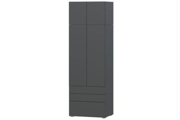 Wardrobe with mezzanine Oscar 80x244x56.6 cm
