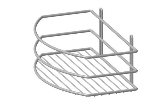 Straight shelf 1-tier P0001958 wall-mounted 25x10.5x15 cm