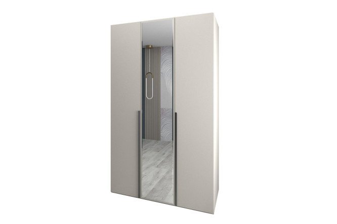 Wardrobe Your Day Adelia with 2 solid and 1 mirrored doors