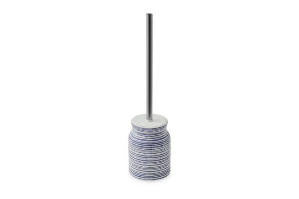 Toilet brush in stand EVIO Navy 10.1x39x10.1 cm, Ceramic