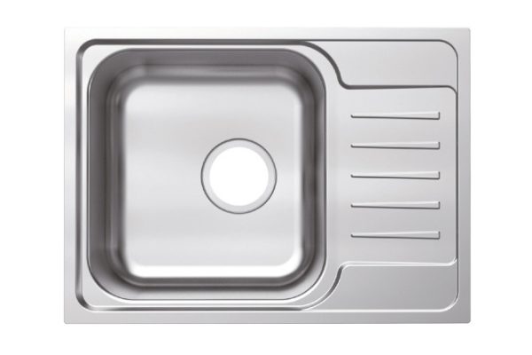 IDDIS Sound mortise sink with drainer SND60SDi77 44x60.5x18 cm