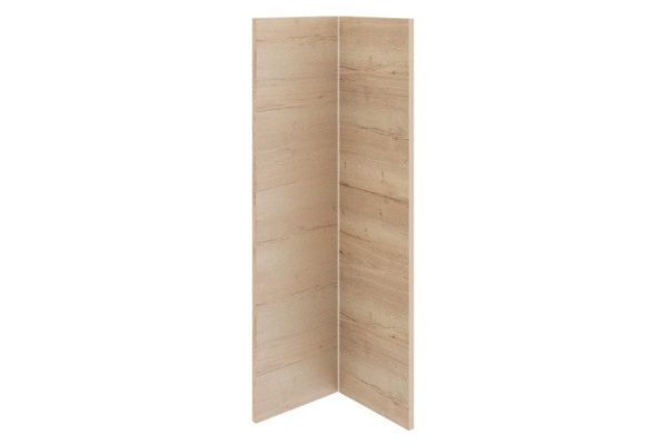Set of fronts for wall-mounted corner L-shaped cabinet Amika halifax oak 25.3x95.6 cm, halifax oak color