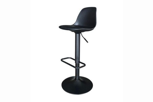 Bar stool Spoon 38x83x40 cm, upholstery color black, seats black