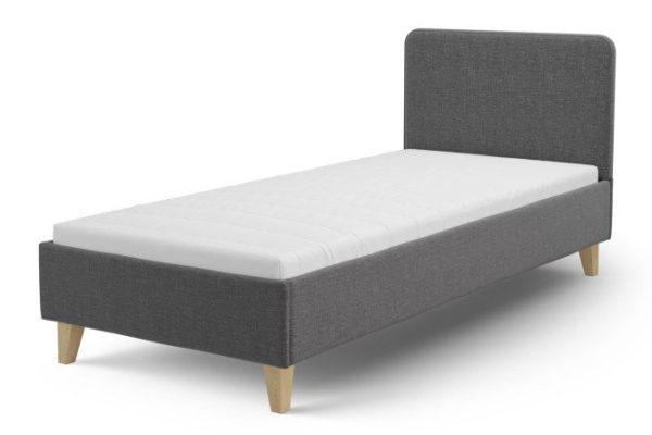 Bed without lifting mechanism Scandi color dark gray