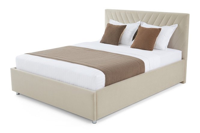 Bed with lifting mechanism Victori color light beige 160x200 cm