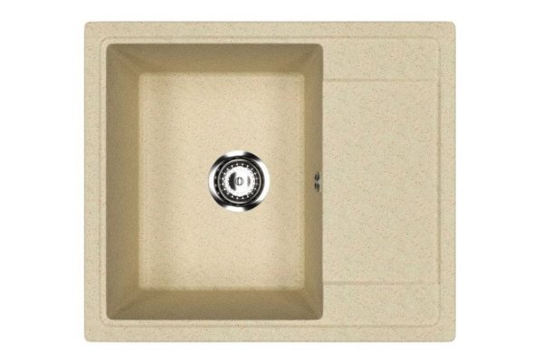 Kitchen sink ECON UPD-201 with drainer 57.5x49.5x21.5 cm