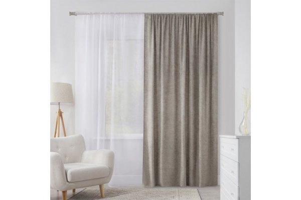 Ribbon curtain Anabella 180x280 cm, 1 piece, gray