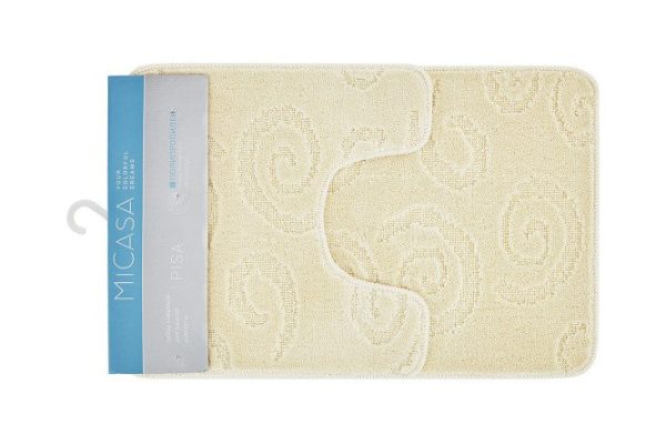 Set of MICASA Pisa bathroom rugs Polypropylene