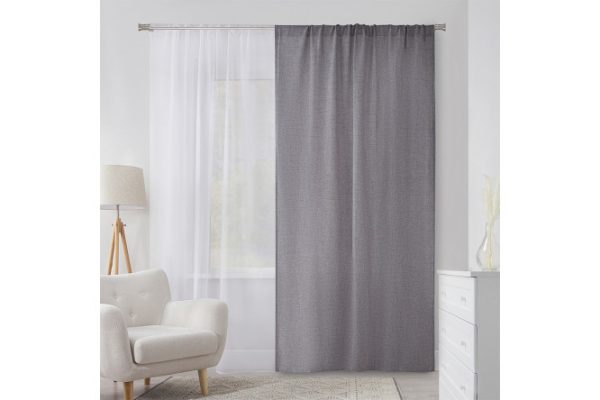 Ribbon curtain MICASA Kaya 150x260 cm, 1 piece, light gray