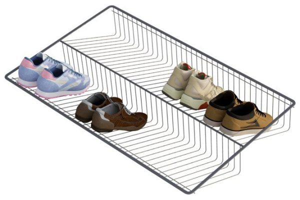 Retractable wire shoe rack for Oscar frame