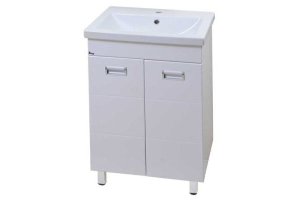 Floor stand Montana 57 cm, frame color white, facade white