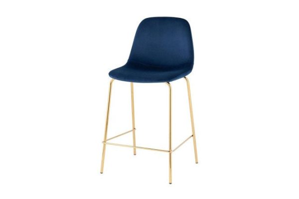 w1owtz837z9b0vbo0dk1q74defb4mqju.jpg Half-bar chair Valencia 42x91.5x46 cm, upholstery color blue, legs gold