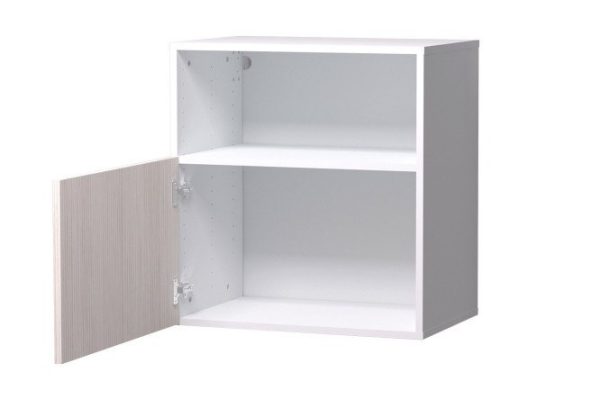 Cabinet with shelf and door Oscar Grevy 60x64 cm, white/Cadena light
