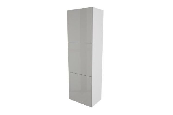 Wardrobe with doors Oscar Amika 60x192, white / dusty gray gloss
