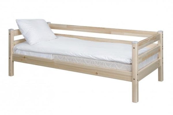 Sonya bed with back protection 80x190 cm pine color