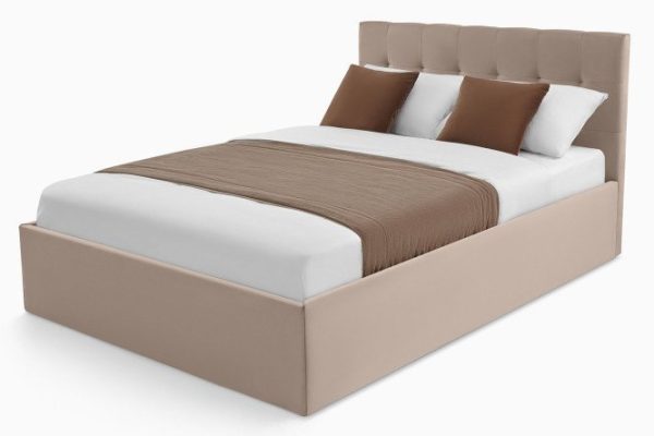 Bed with lifting mechanism Costa beige 140x200 cm