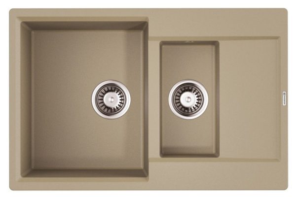 Inset sink with wing OMOIKIRI Daisen 78-2T-CH 4993531 78x51x23 cm