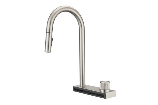 Kitchen faucet with pull-out shower head and cascade shower MILACIO Ultra MCU.556.SS