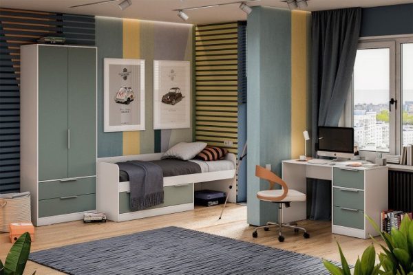 Children's set Marley gray-blue