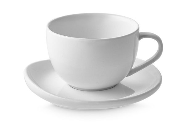 Tea pair TUDOR ENGLAND Royal White 240 ml, Porcelain