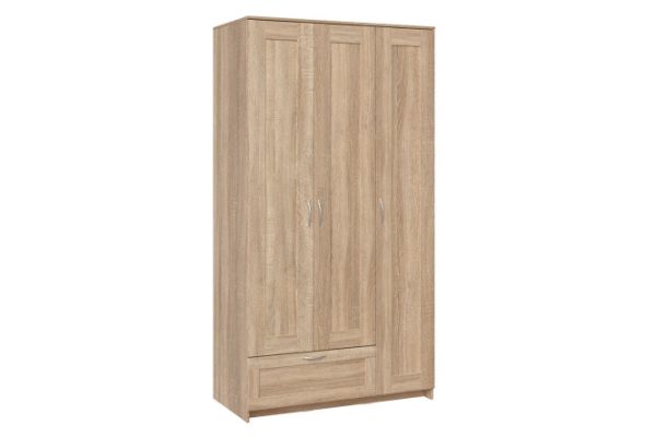 Wardrobe Sirius with 3 doors and 1 drawer