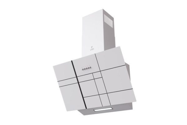 Hood LEX Moza 600 R1 white, white, 60x32.8x26.2 cm
