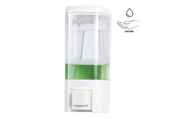 Liquid soap dispenser Laima 605052 wall-mounted liquid soap 480 ml, Plastic, screw fastening