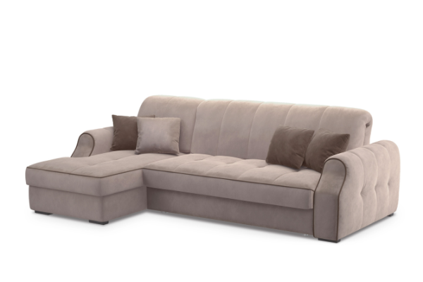 Corner sofa bed DREAMART Toulouse with right corner