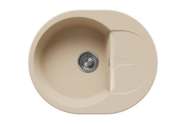 Inset sink with drainer Atol-620 62x50x20 cm